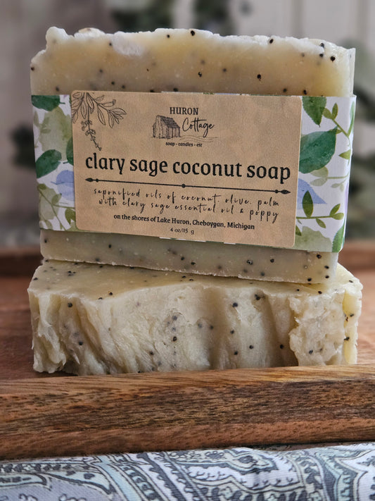 Clary Sage Coconut Oil Bar