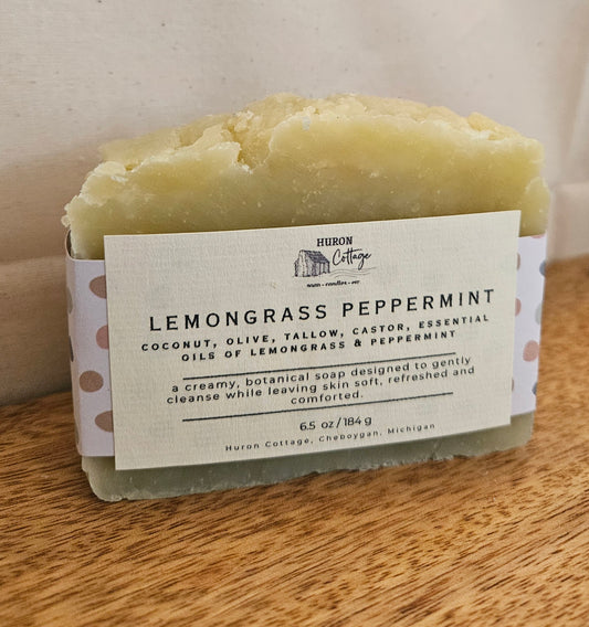 Lemongrass Peppermint Coconut & Tallow Bar