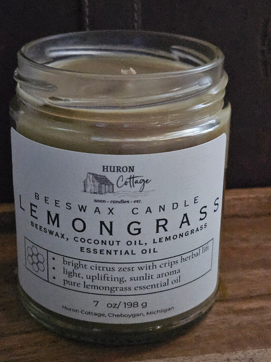 Lemongrass Beeswax Candle