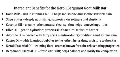Neroli & Bergamot Goat Milk Bar