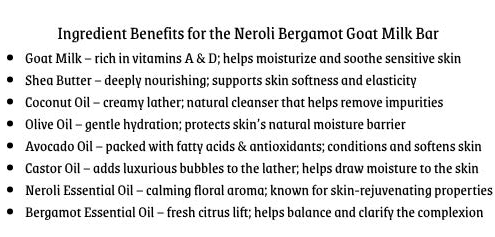 Neroli & Bergamot Goat Milk Bar