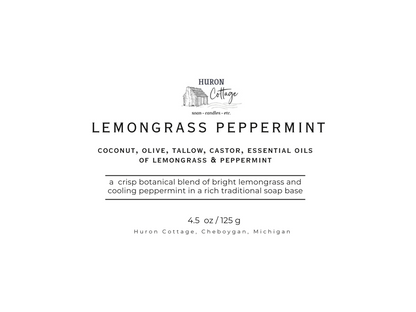 Lemongrass Peppermint Coconut & Tallow Bar