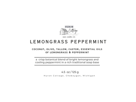 Lemongrass Peppermint Coconut & Tallow Bar